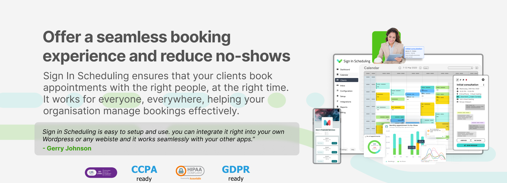 Sign In Scheduling Online Appointment Booking System