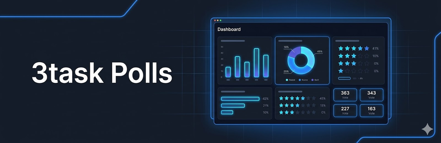 3task Polls – Surveys, Quizzes & Voting