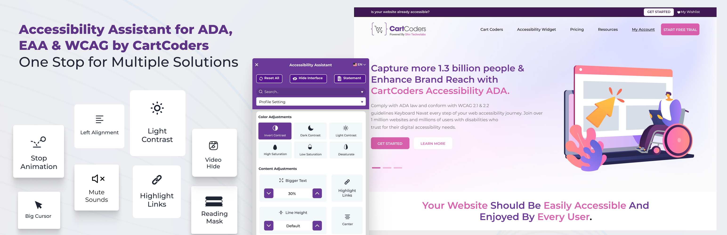 Accessibility Assistant – EAA ADA WCAG AODA