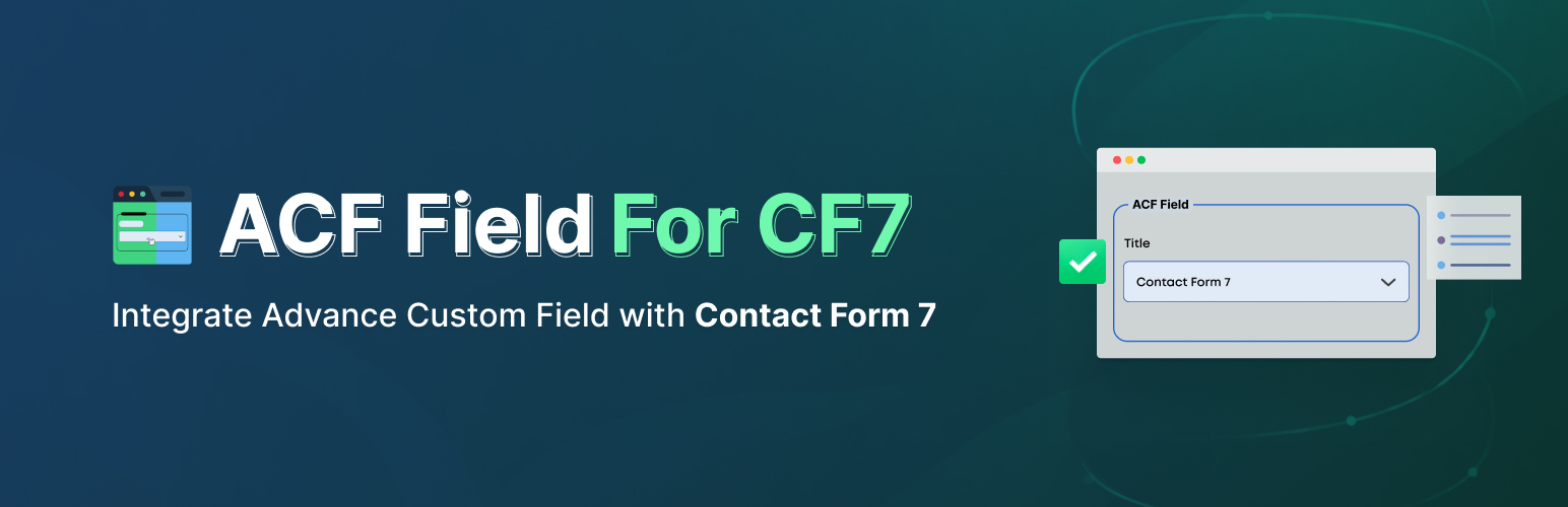 ACF Field For CF7