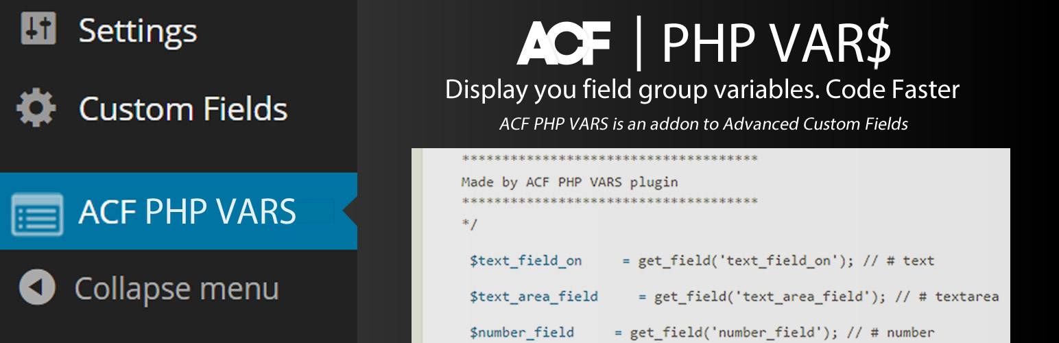 ACF PHP VARS