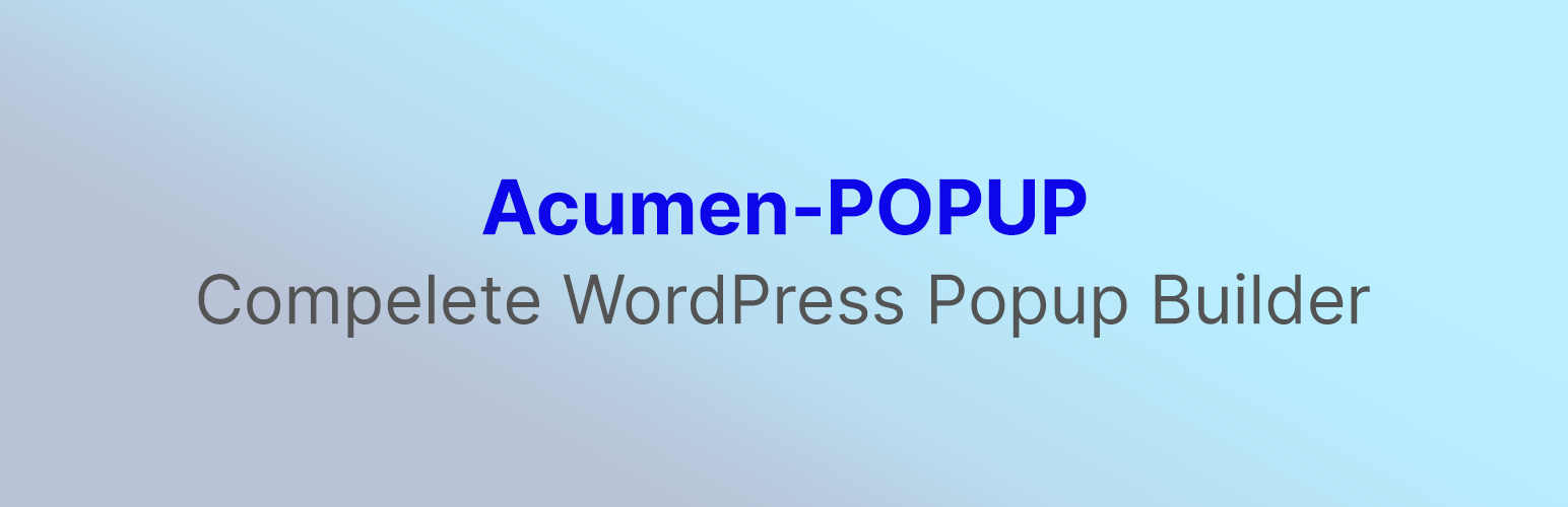 Acumen Popup