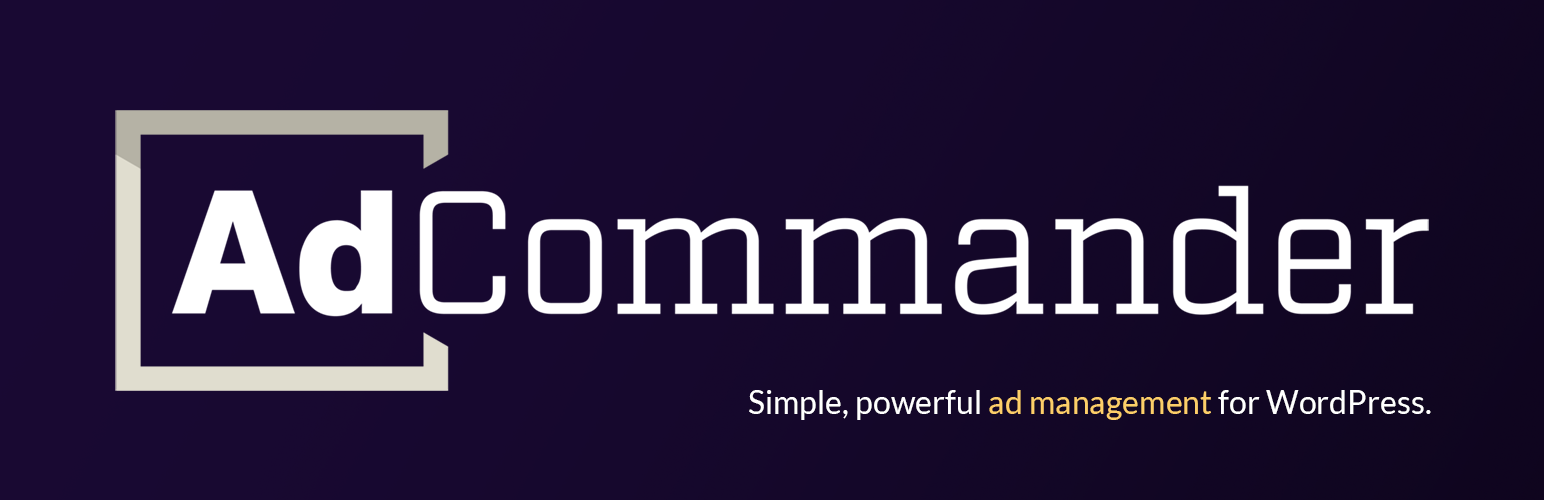 Ad Commander – Ad Manager for Banners, AdSense, Ad Networks