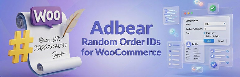Adbear Random Order IDs for WooCommerce