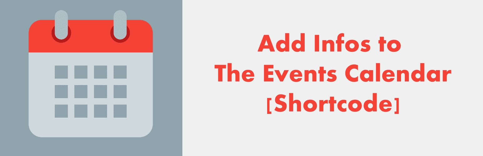 Add infos to The Events Calendar