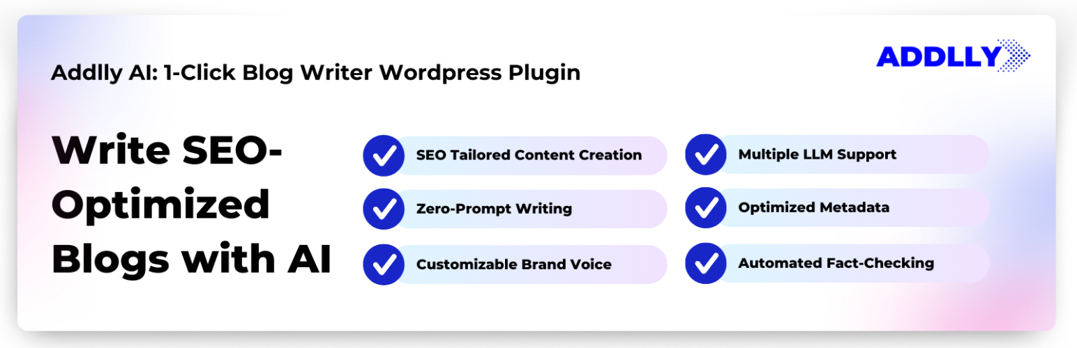Addlly AI – AI Content Writer and 1 Click AI Blog Generator