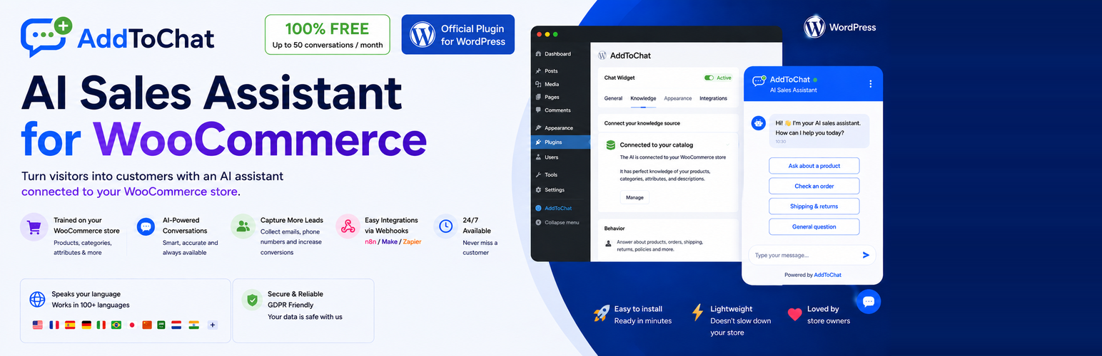 AddToChat – AI Sales Assistant