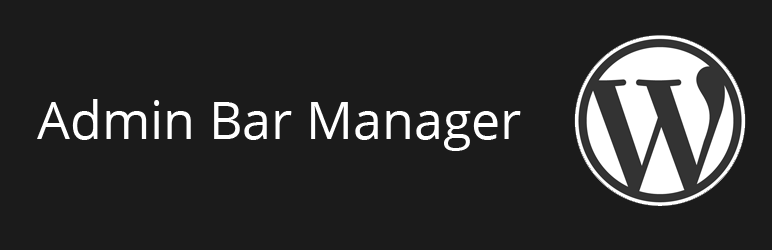 Admin Bar Manager