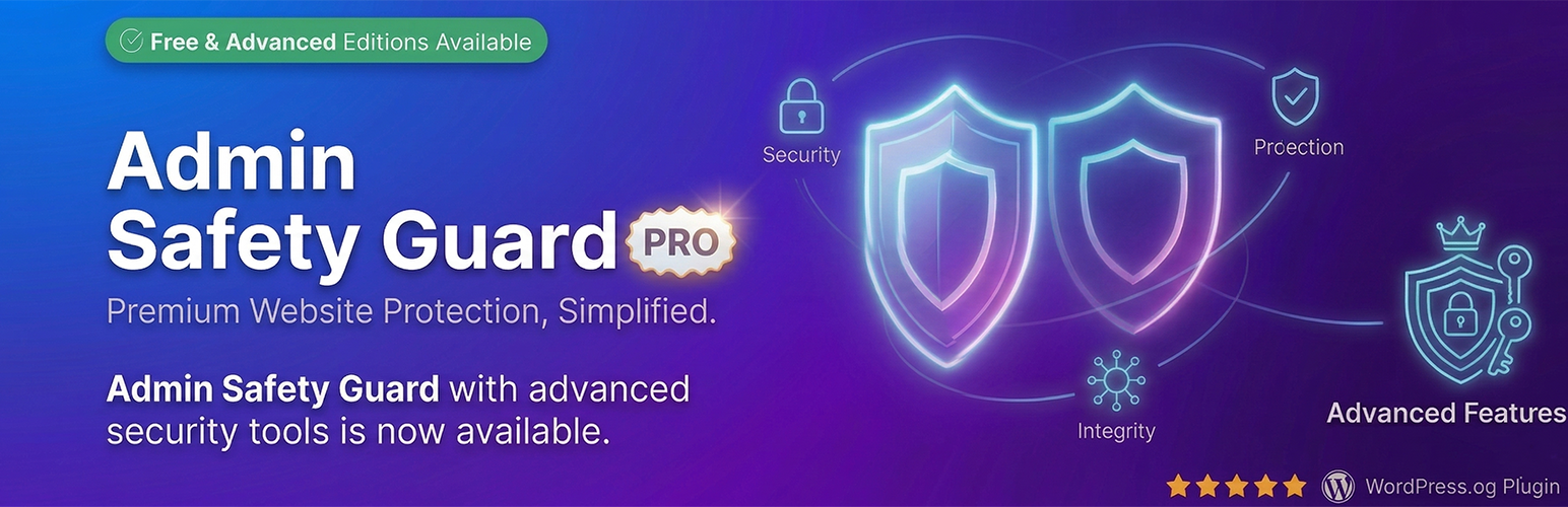 Admin Safety Guard — Login Security, Limit Logins, 2FA & Brute Force Protection