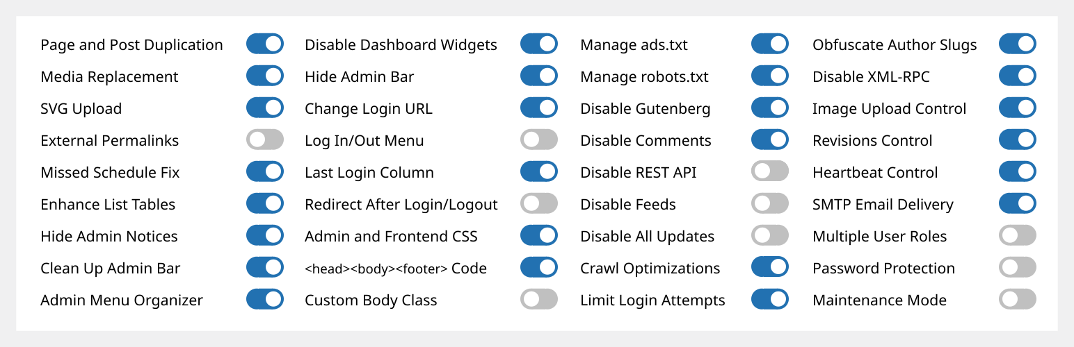 Admin and Site Enhancements (ASE)