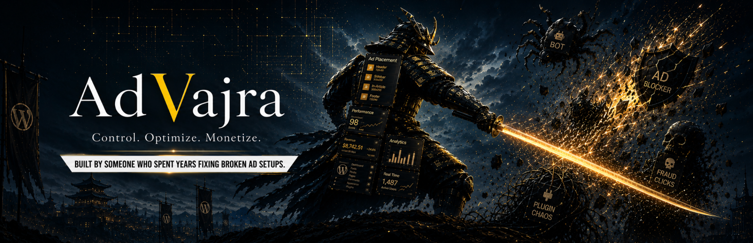 AdVajra – Ad Manager, Ad Inserter & AdSense Plugin