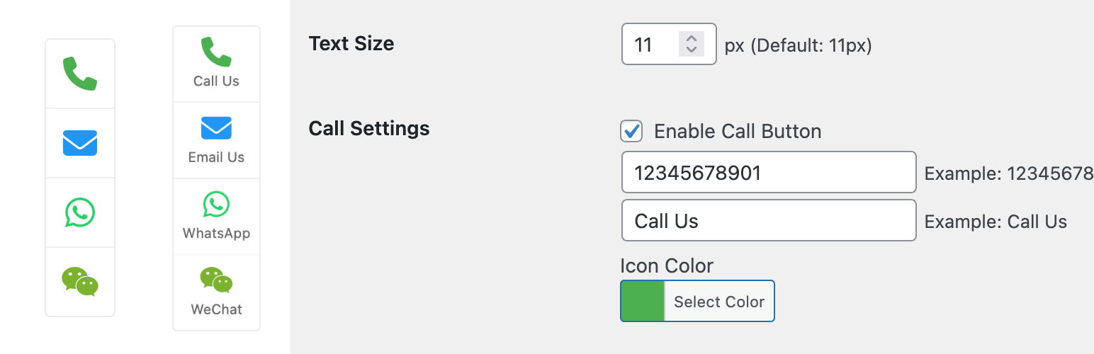Advanced Contact Button