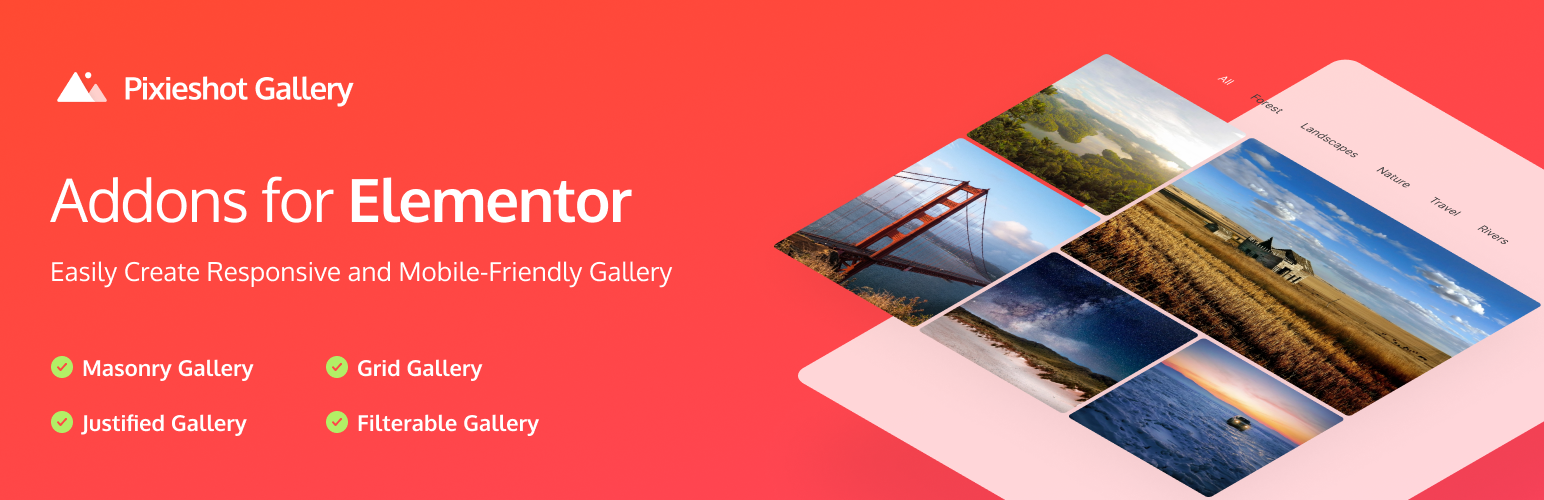 Pixieshot Gallery – Widgets for Elementor