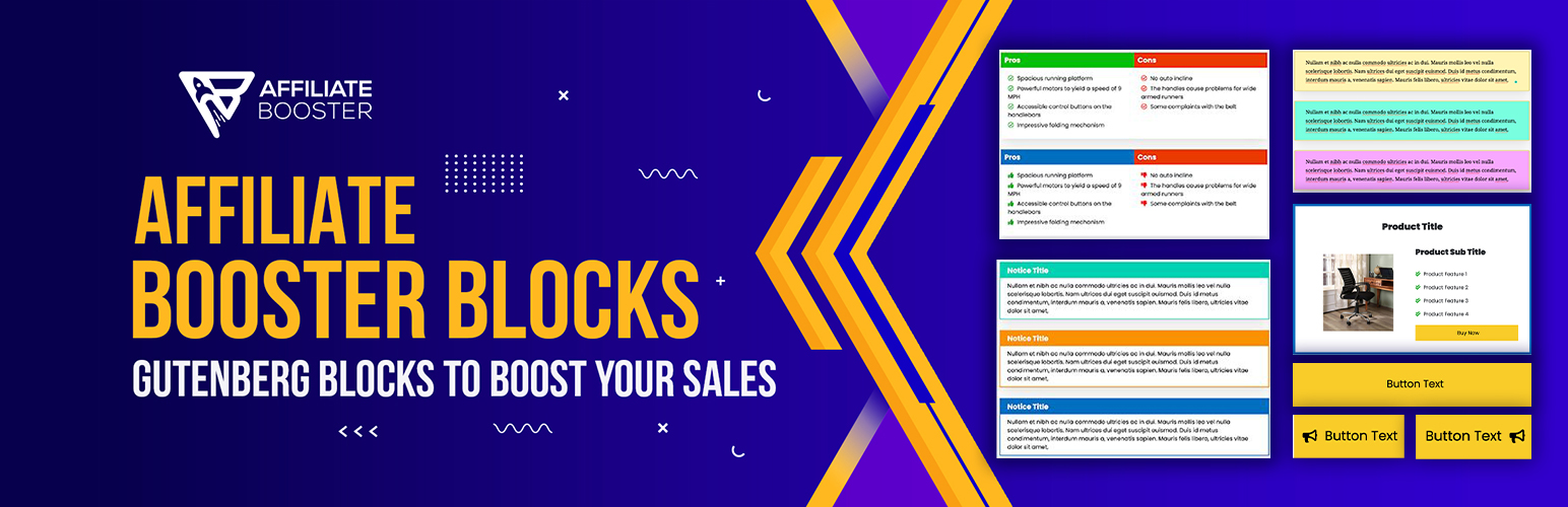 AffiliatePages – Pros & Cons, Notice, and CTA Blocks for Affiliates