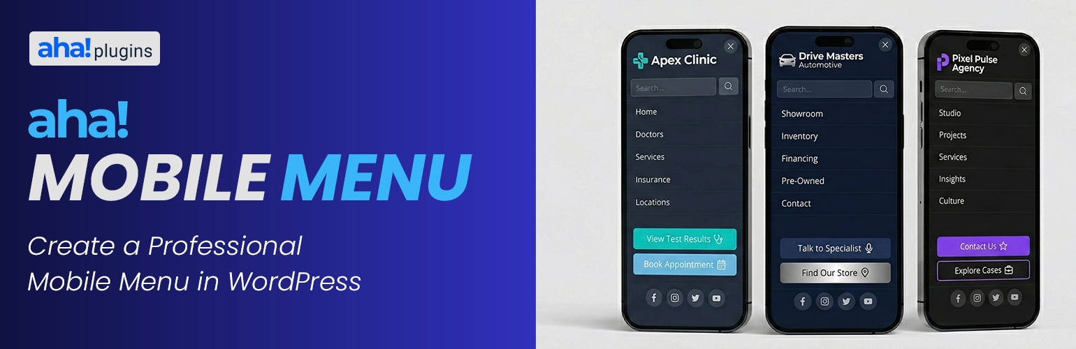 Aha Mobile Menu