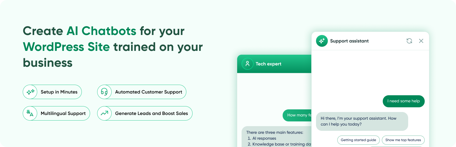 AI ChatBot for WordPress by AI BotKit – Live in 2 Minutes, No Code