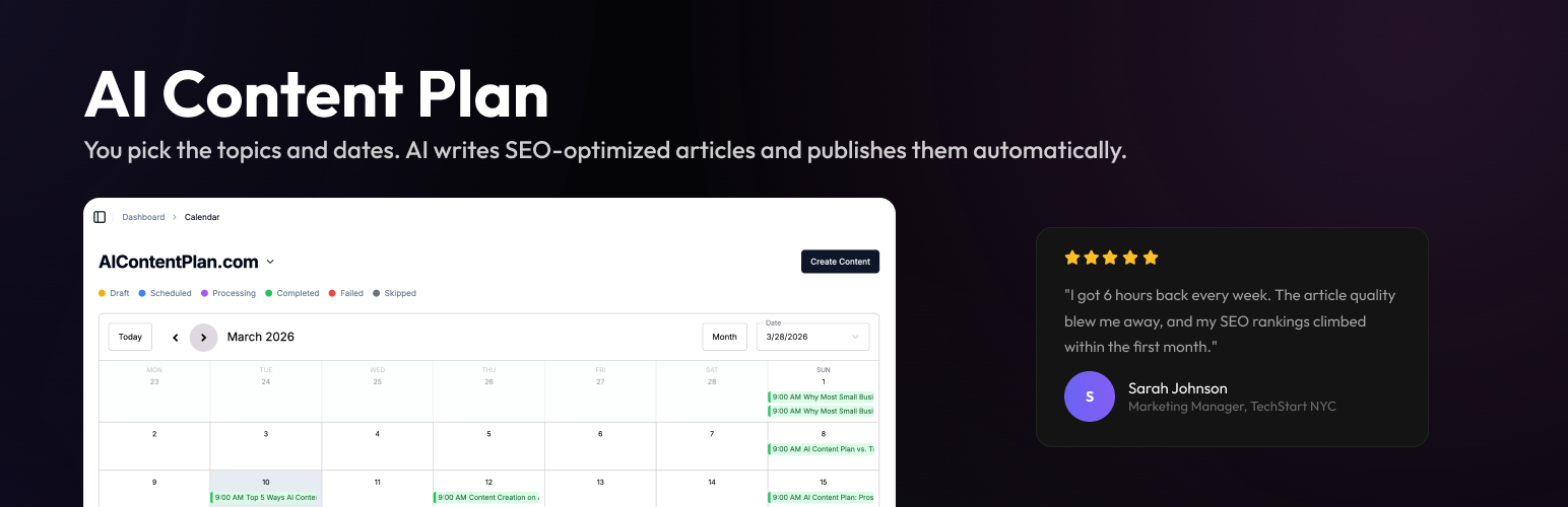 AI Content Plan