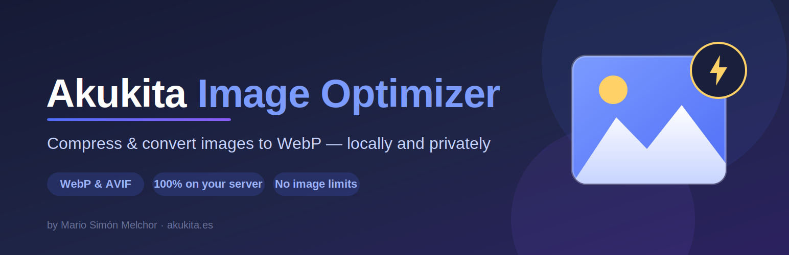 Akukita Image Optimizer & WebP Converter