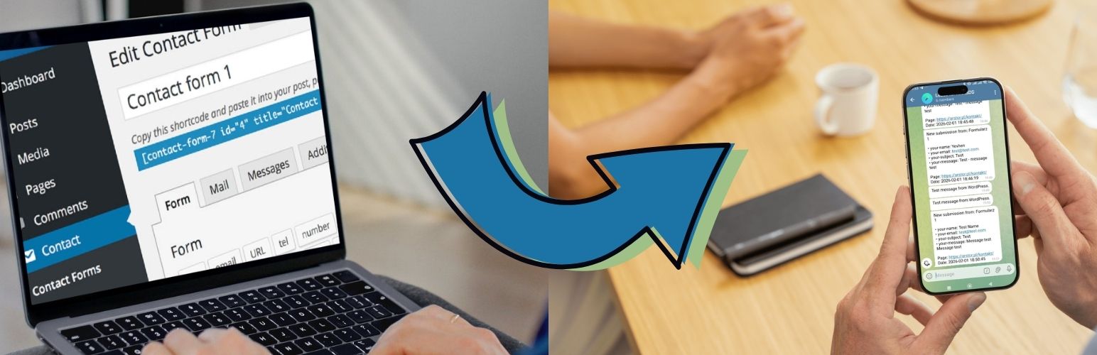 AroksDS Submission Alerts for Contact Form 7 to Telegram