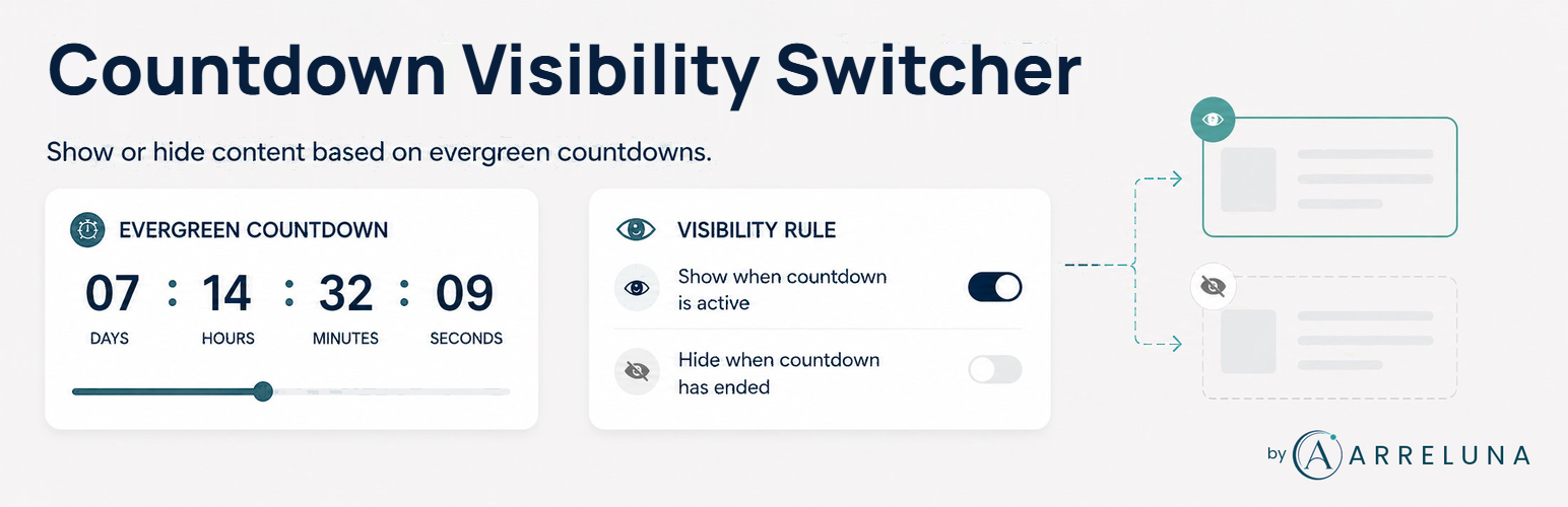 Arreluna – Countdown Visibility Switcher