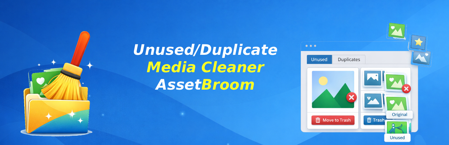Assetbroom – Unused Media & Duplicate Image Cleaner