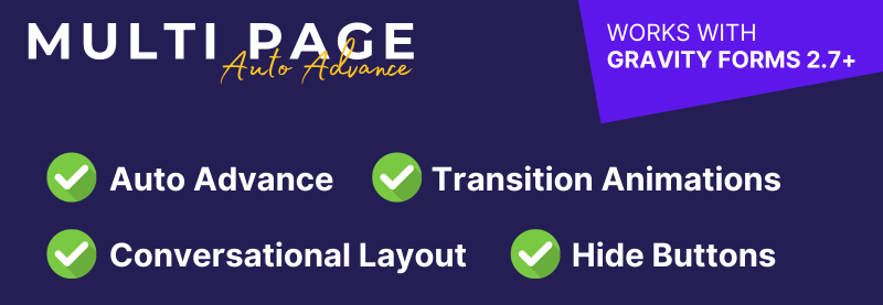 Multi Page Auto Advance for Gravity Forms