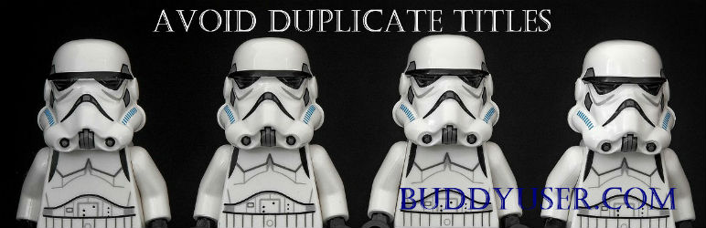 Avoid Duplicate Titles