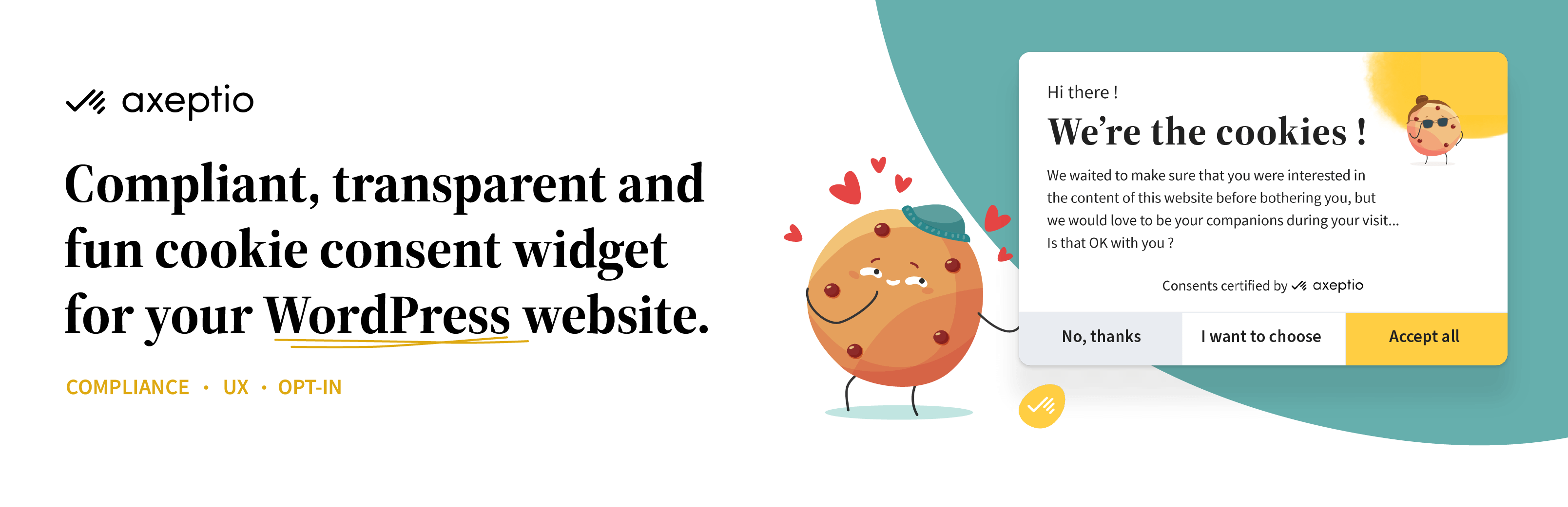 Axeptio – Cookie Banner – GDPR Consent & Compliance with a friendly touch