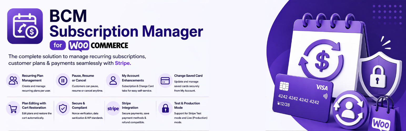 BCM Subscription Manager for WooCommerce