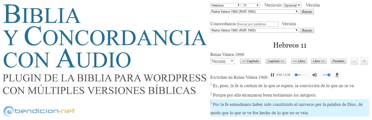 Bible Search and Audio / Biblia y Concordancia con Audio