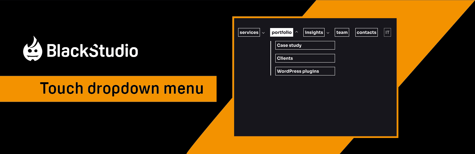 Black Studio Touch Dropdown Menu
