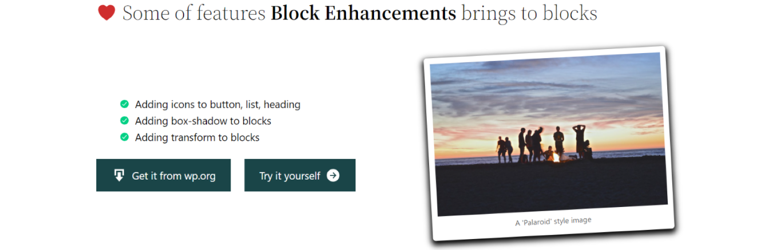Block Enhancements – Extended styling for the Block Editor