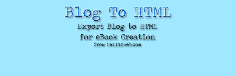 Blog To HTML