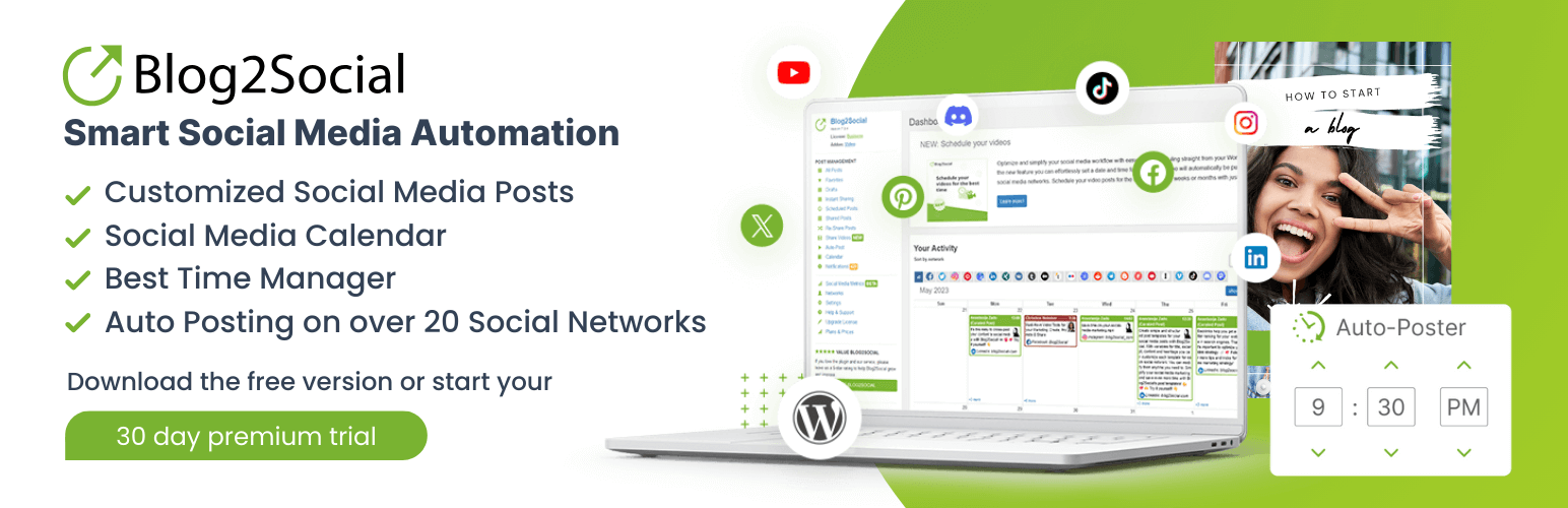 Blog2Social: Social Media Auto Post & Scheduler