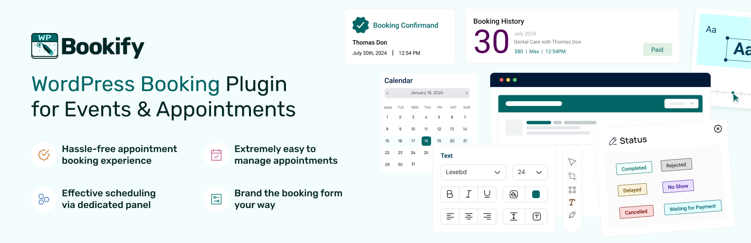 Bookify – Appointment Booking & Scheduling for WordPress