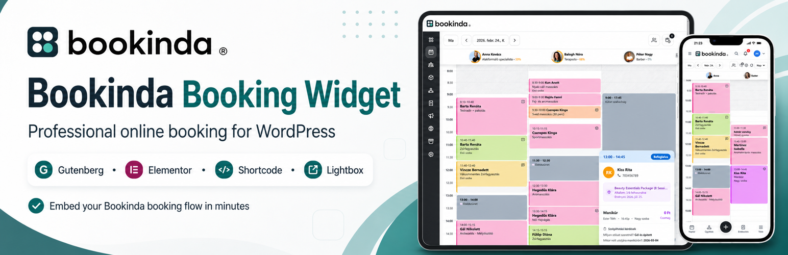 Bookinda Booking Widget