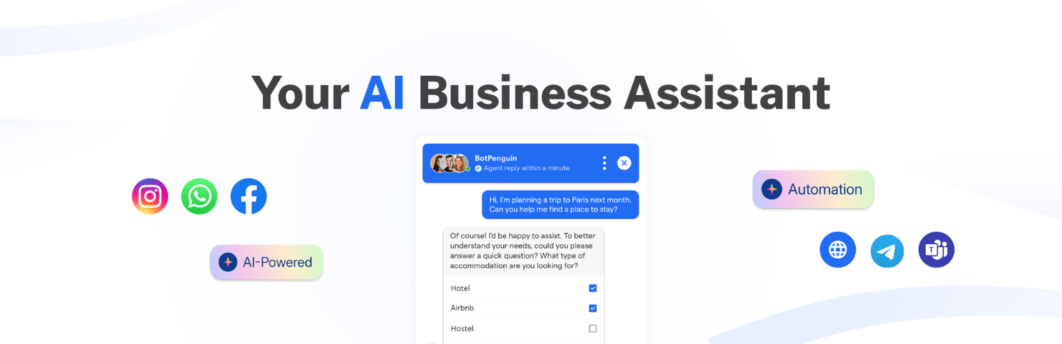 BotPenguin – Generative AI Chatbot with Live Chat & ChatGPT