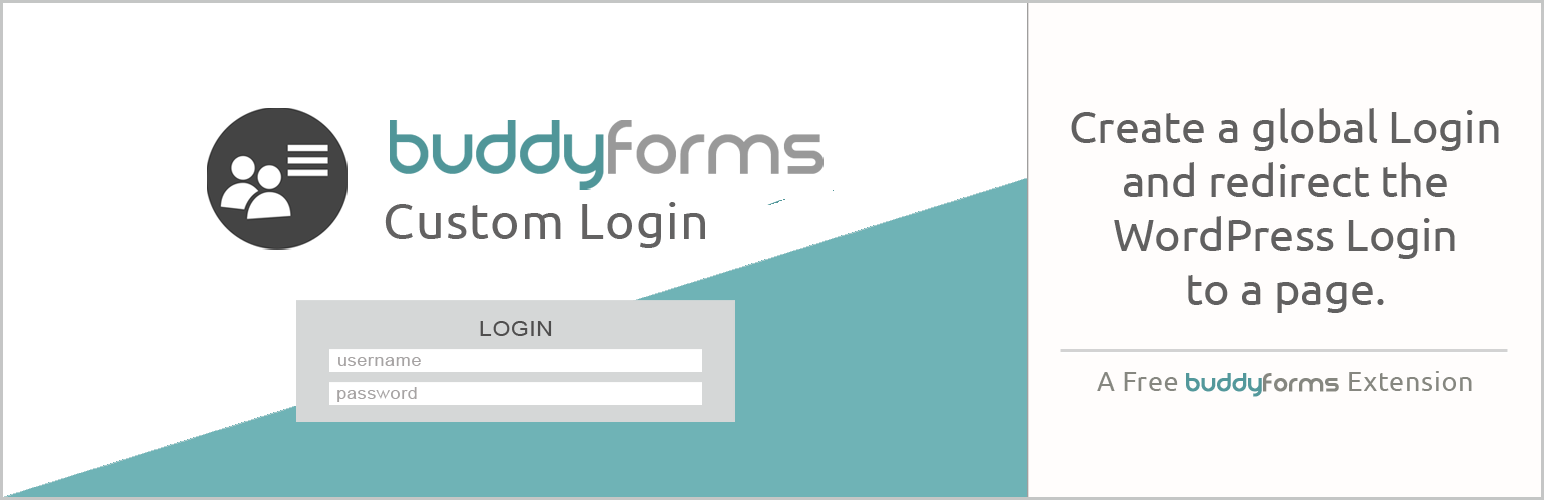 BuddyForms Custom Login