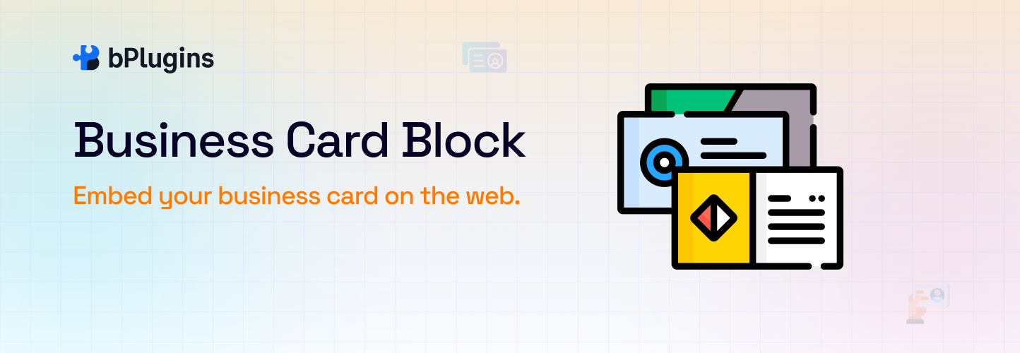 Business Card Block – Display Business or Personal Info in Card Format