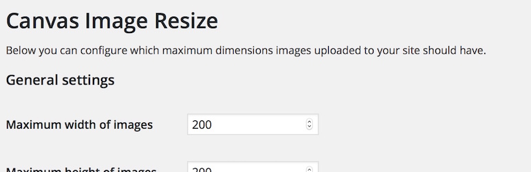 Canvas Image Resize