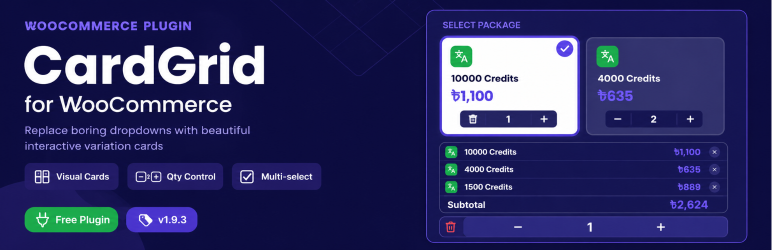 CardGrid for WooCommerce