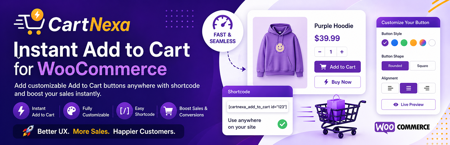 CartNexa Instant Add to Cart for WooCommerce