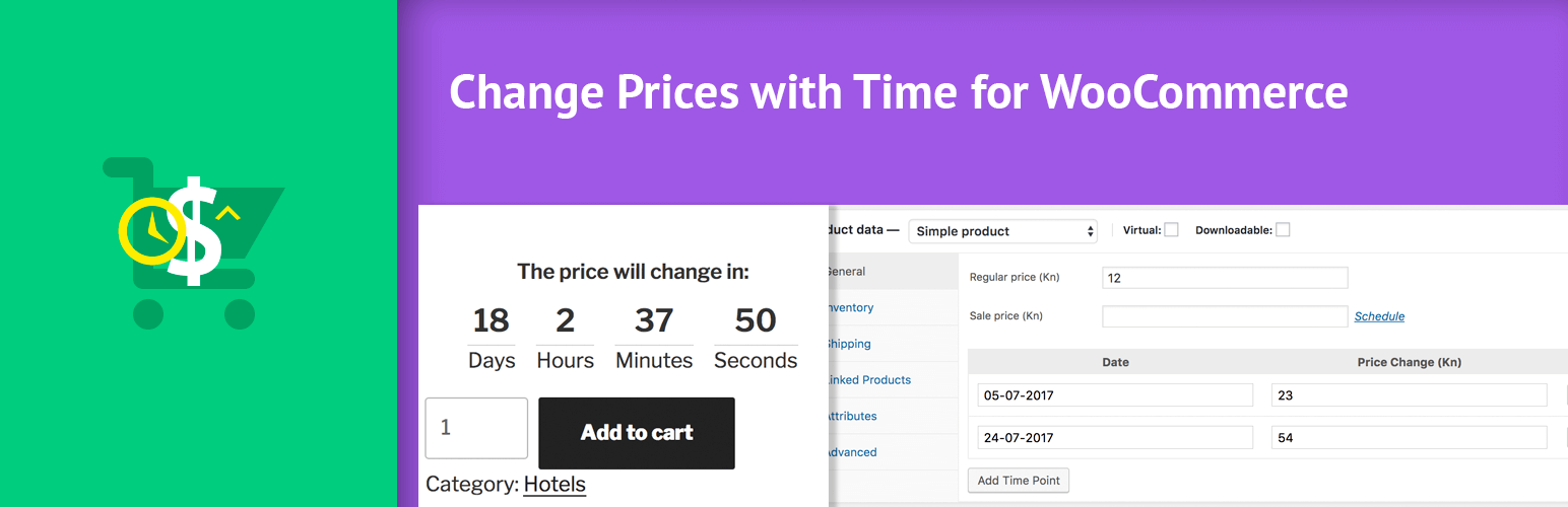 Change Prices with Time for WooCommerce