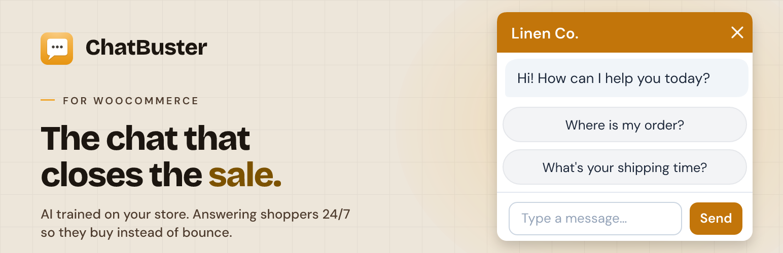 ChatBuster: AI Chat for WooCommerce