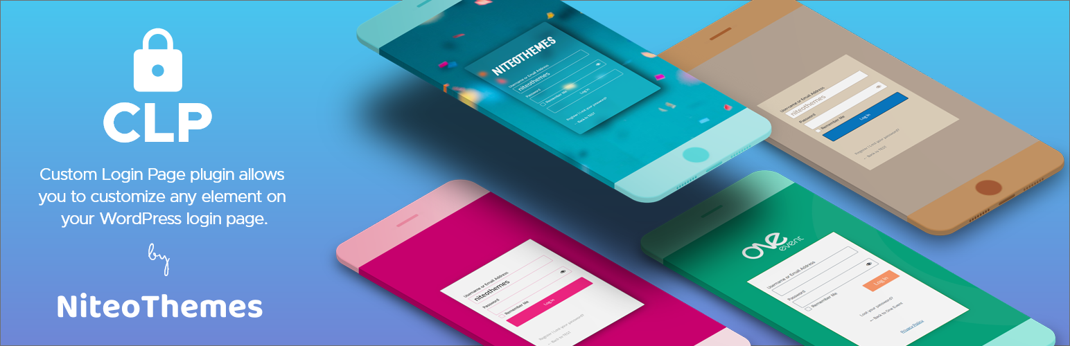 CLP – Custom Login Page by NiteoThemes