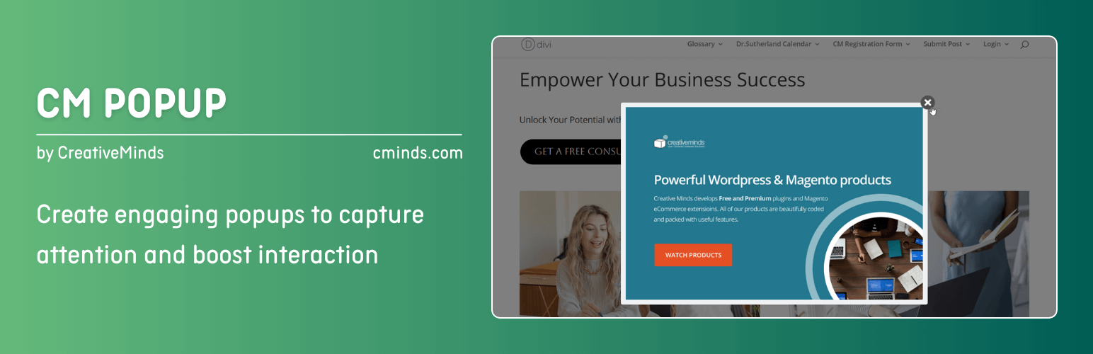 CM Pop-Up – Create engaging popups to capture attention and boost interaction