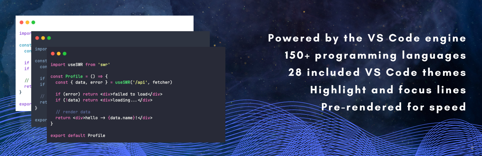 Code Block Pro – Beautiful Syntax Highlighting