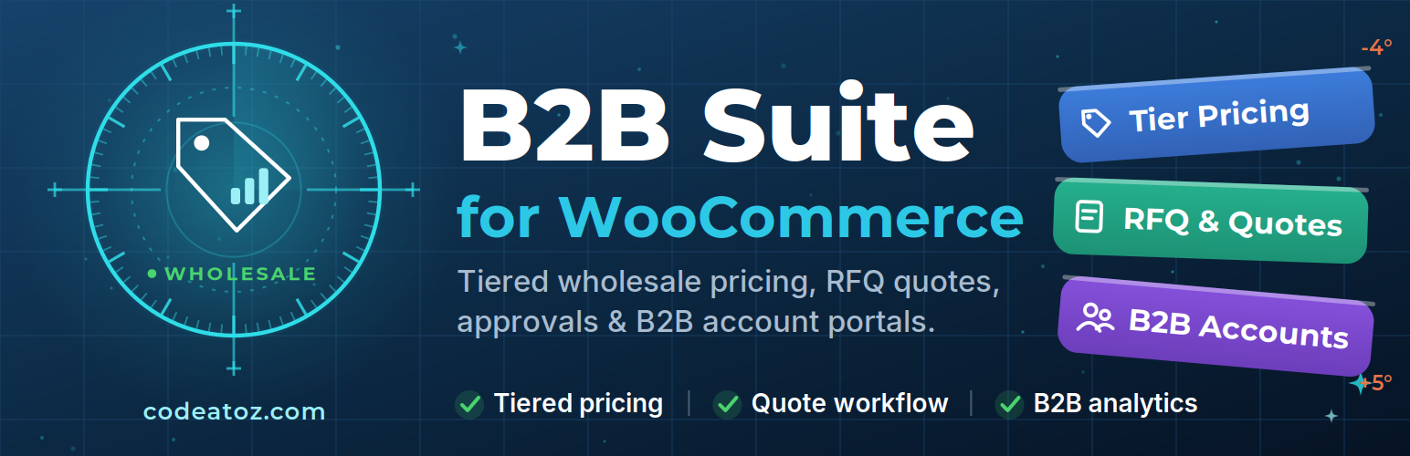 CodeAtoZ B2B Suite for WooCommerce