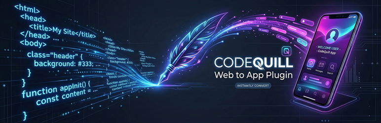 CodeQuill Web to App