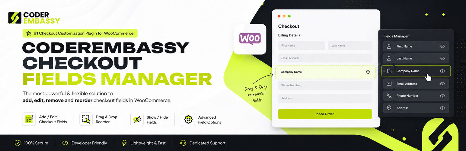 CoderEmbassy Checkout Fields Manager